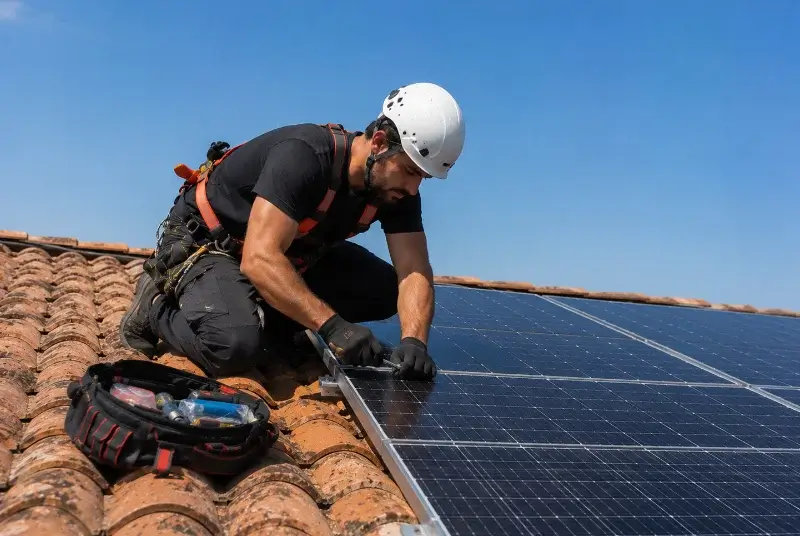 Maintenance et monitoring de panneaux solaires à Massignieu-de-Rives