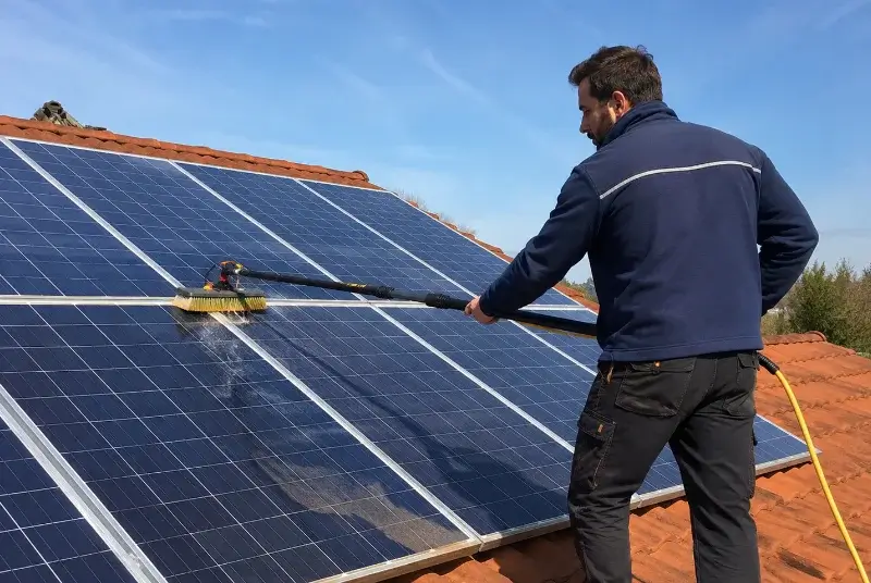 Nettoyage et entretien de panneaux solaires à Massignieu-de-Rives